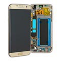 Samsung Galaxy S7 Edge Oberschale & LCD Display GH97-18533C - Gold