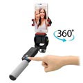 Smart 360-Grad-Drehung Wireless Selfie Stick - Schwarz