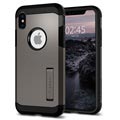 iPhone X / iPhone XS Spigen Tough Armor Schutzhülle - Dunkelgrau