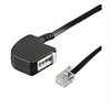 Telefonadapter RJ11 / TAE N - Schwarz