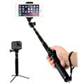Universal Ausziehbarer Selfie-Stick & Bluetooth Kamera Fernauslöser H611