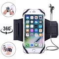 Universal Magnetisches Sports Armband für Smartphones - 4"-5.8" - Schwarz