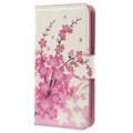 Samsung Galaxy S5 mini Geldbörse Leder Tasche - Rosa Blumen