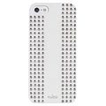 iPhone 5 / 5S / SE  Puro Rock Round Nieten Schale - Weiß