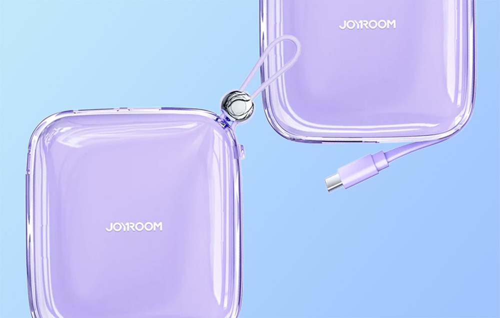 Joyroom Jelly JR-L002 USB-C Power Bank 10000mAh - 22.5W, USB-C, USB-A - Lila