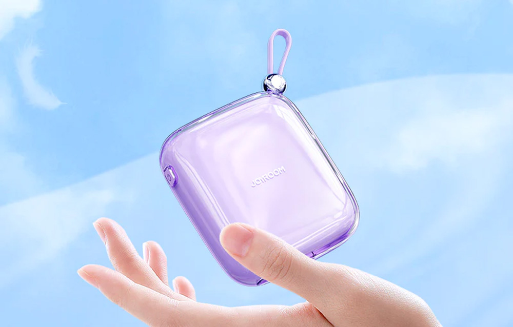 Joyroom Jelly JR-L002 USB-C Power Bank 10000mAh - 22.5W, USB-C, USB-A - Lila