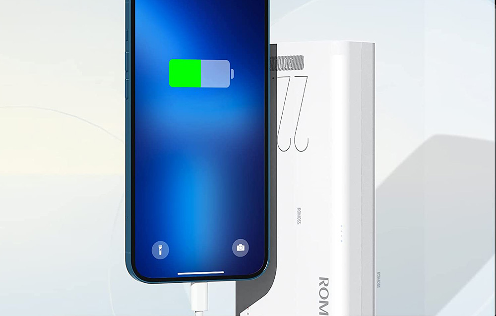 Romoss Sense 8F 30000mAh Power Bank - 22.5W - Weiß