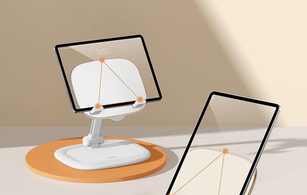 Baseus Seashell Series Halterung für iPhone/Tablet - Weiß
