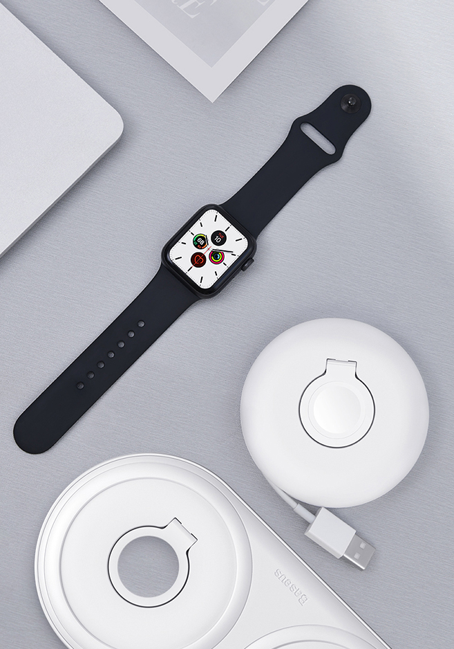 Baseus Planet Kabelaufwicklung / Halterung - Apple Watch Ladegerät - Schwarz